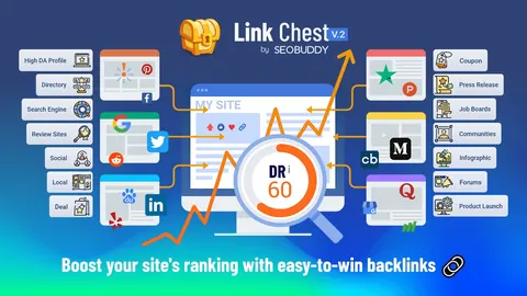 The Link Chest by SEO Buddy as it is shown on the sale page
